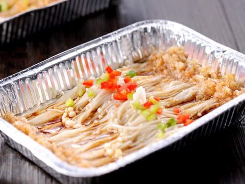 打安镇锡纸烤金针菇